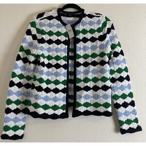 Ann Taylor Women’s Knit Crochet Cardigan Multicolor Size S NWT